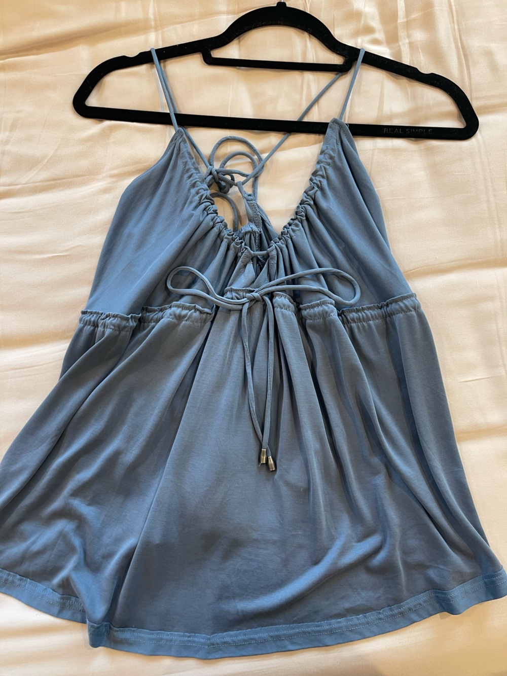 Women’s Blue Drawstring Lounge Dress
